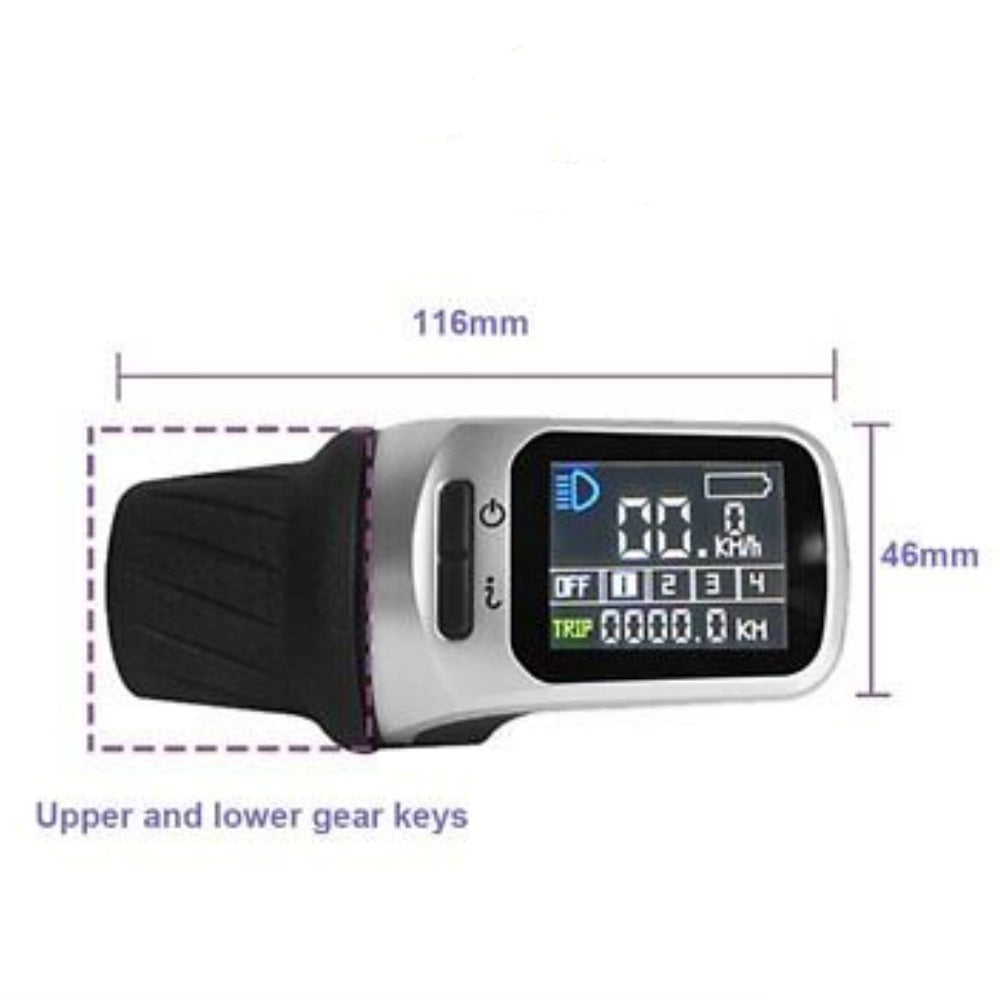Ebike Intelligent XH18 LCD Display Meter for TONGSHENG Electric Bicycle Mid-Drive Motor TSDZ2 TSDZ3 System Control Panel Screen with Waterproof Connector