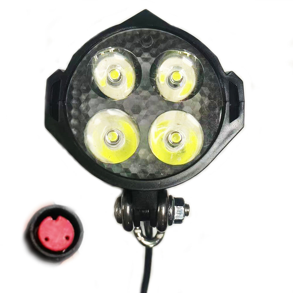 NULKOMMA Ebike Headlight 36V-48V Super Bright LED Light for Electric Bike Scooter Mountain Bike Light for Night Riding Waterproof