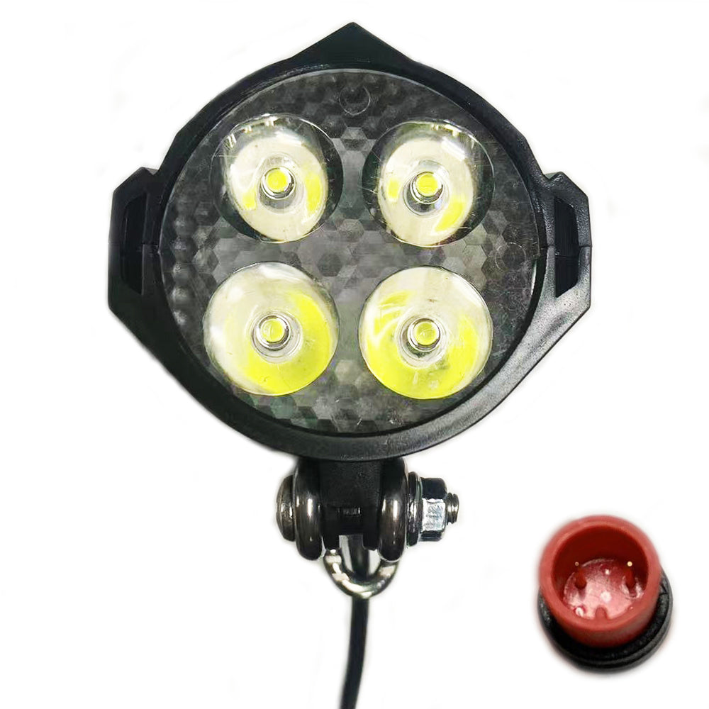 NULKOMMA Ebike Headlight 36V-48V Super Bright LED Light for Electric Bike Scooter Mountain Bike Light for Night Riding Waterproof