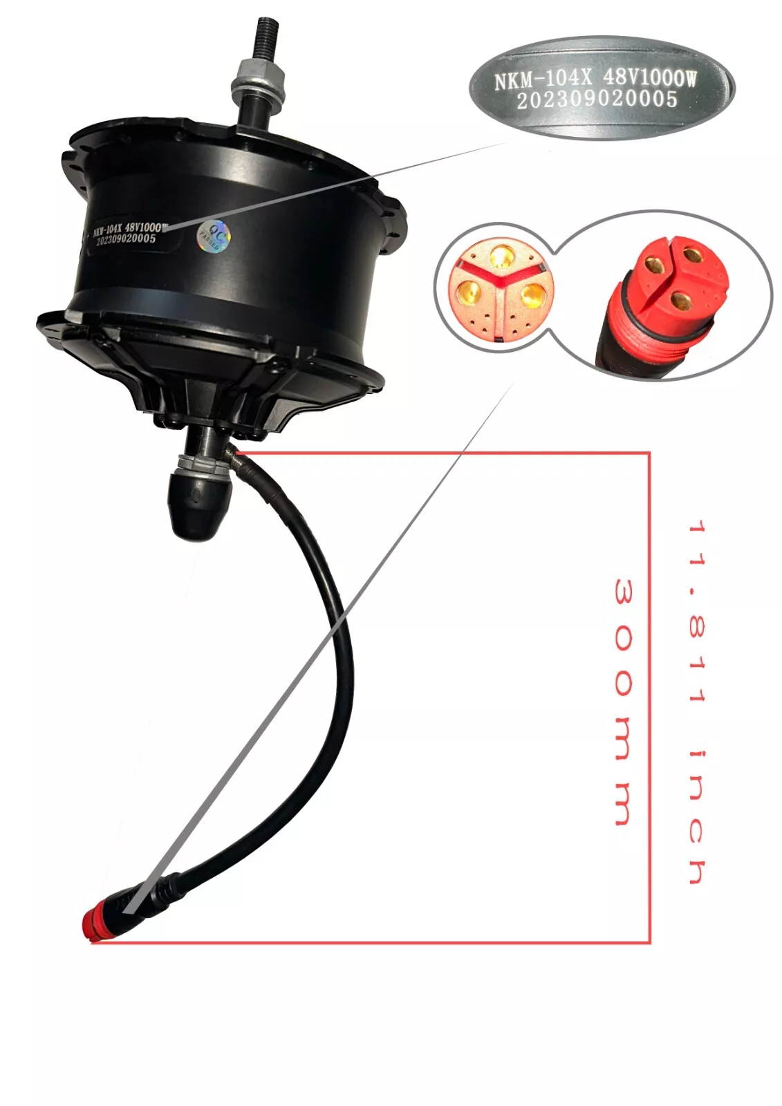 104X 48V 1000W 20inch4.0 26"/700c"/28" BLDC FOR FAT E-BIKE MOTOR