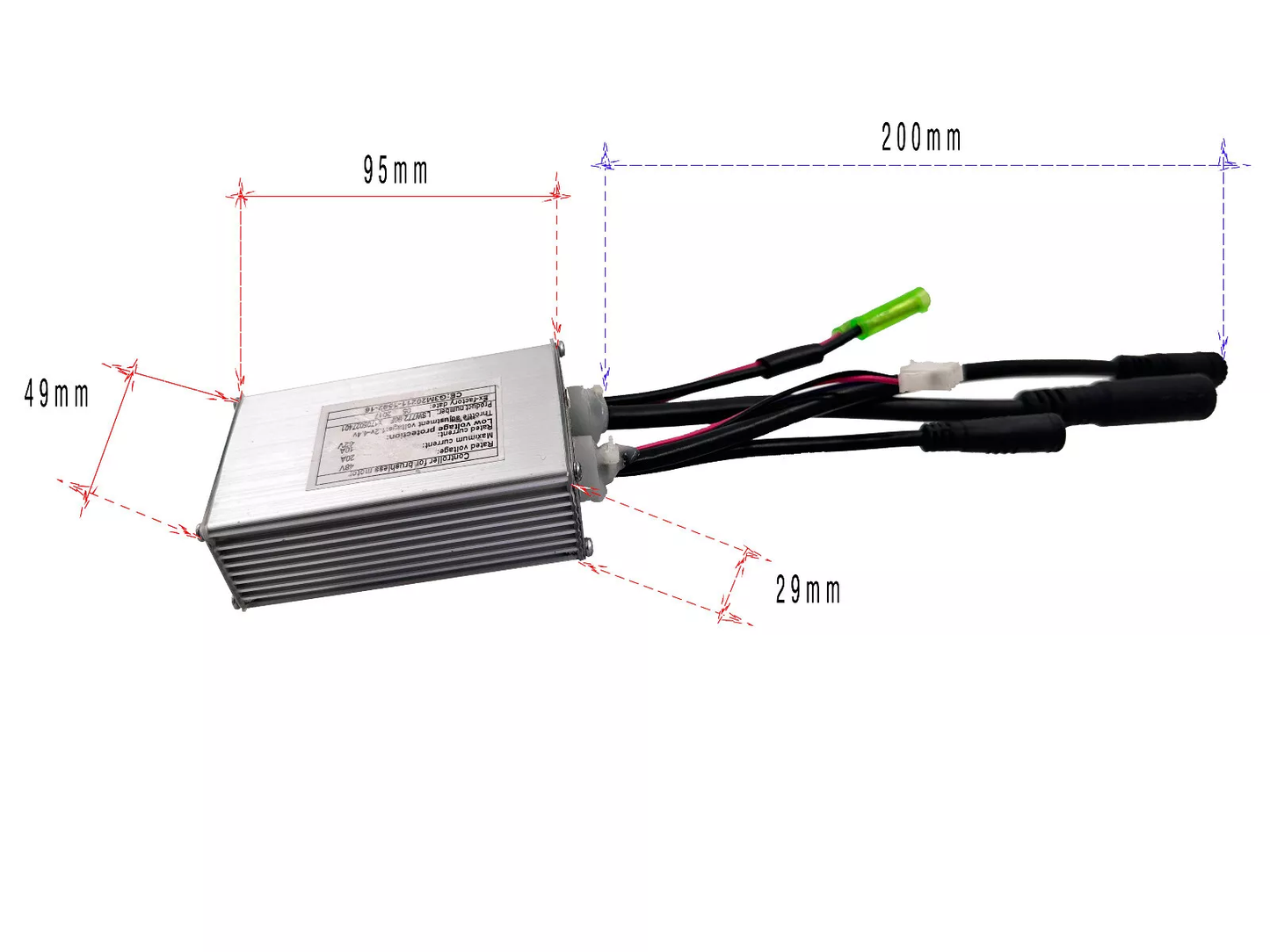 LSW772-96F Brushless Motor Controller DC 48V 30A Aluminum Alloy
