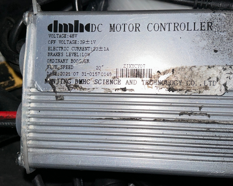 Nulkomma Ebike Controller ZJXYCY07 DMHC Brushless Motor Controller 48V 23A