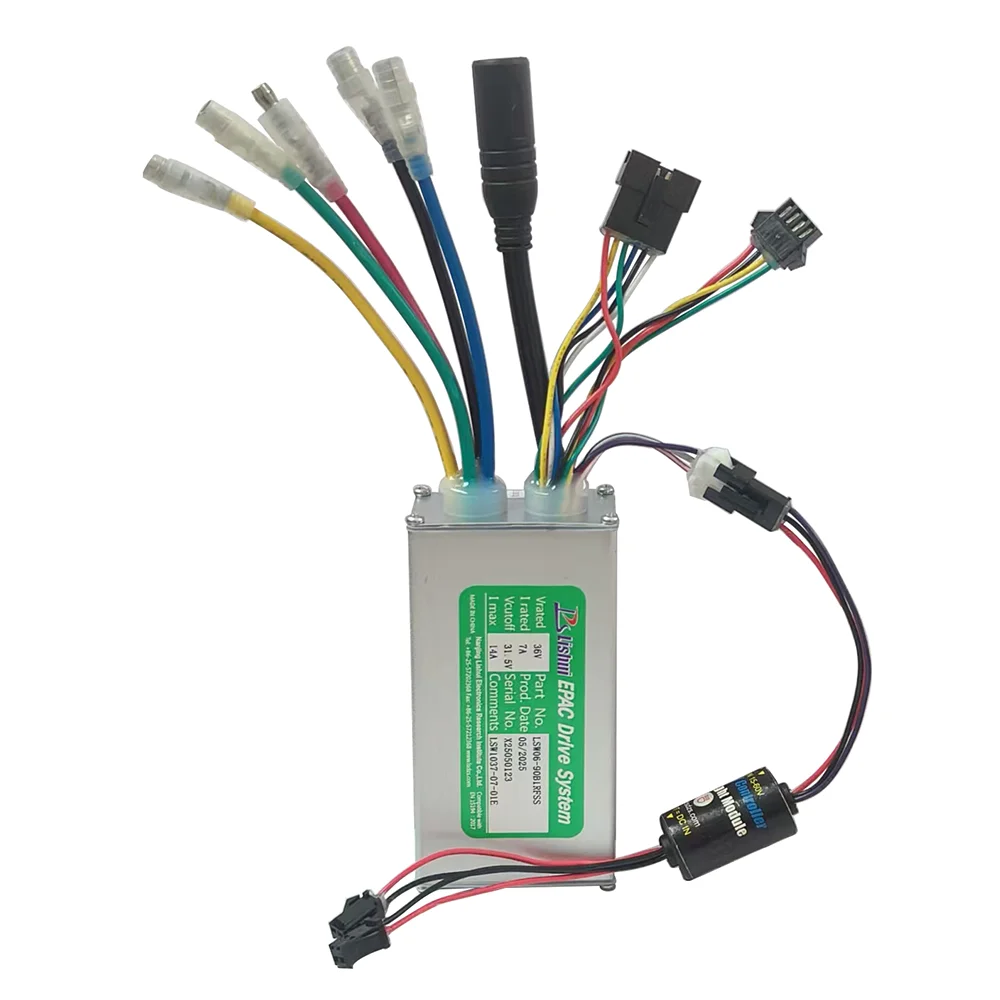 Nulkomma 36V 14A Ebike Brushless Motor Controller LSW1037-07-01E Speed Controller for Electric Bicycles Scooters Fat-Tire Bikes