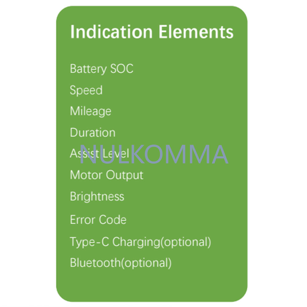 Electric Bike Display Screen Meter KD286 5pin Male Connector USB Port 24V 36V 48V Speed Controller Panel For Ebike MTB