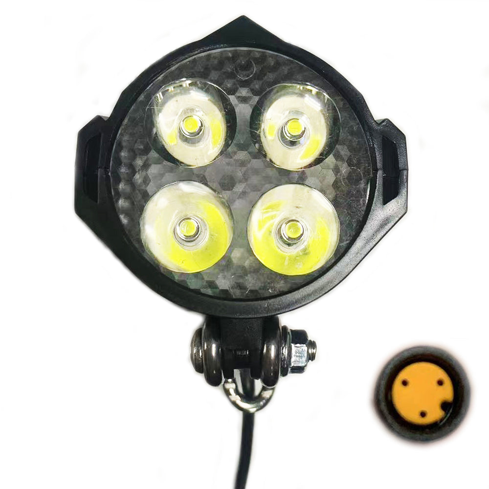 NULKOMMA Ebike Headlight 36V-48V Super Bright LED Light for Electric Bike Scooter Mountain Bike Light for Night Riding Waterproof