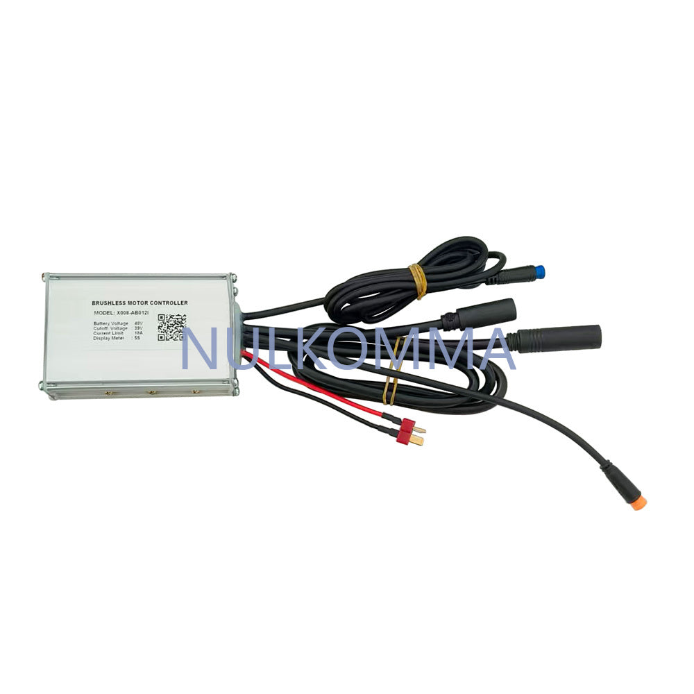 Ebike Brushless Motor Controller X008-AB0121 48V 18A Suitable for Electric Bicycles Scooters Fat-Tire Bikes Speed Controller
