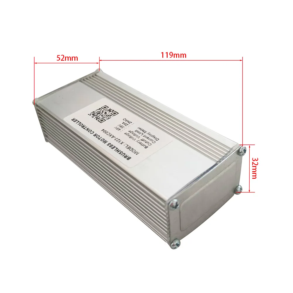 Nulkomma Brushless Motor Controller X123-AXC004 48V 20A Electric Bike Scooter Speed Controller Compatible with 2HAO Protocol Display