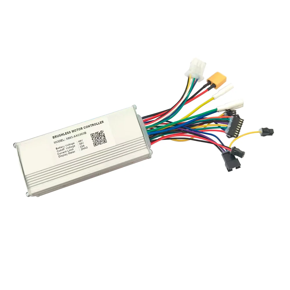 Nulkomma Ebike Brushless Motor Controller 48V 22A Speed Controller for 2HAO General X863-AXC003B for Electric Bicycle Scooter Motorcycle