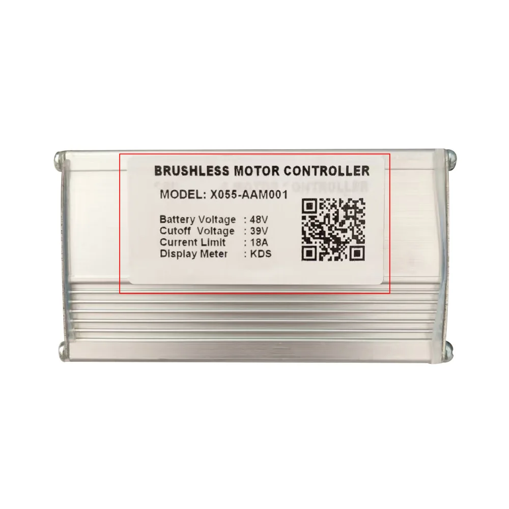 Nulkomma 48V 18A Brushless Motor Controller X055-AAM001 Electric Bicycle Scooter Speed Controller with KDS Protocol Display