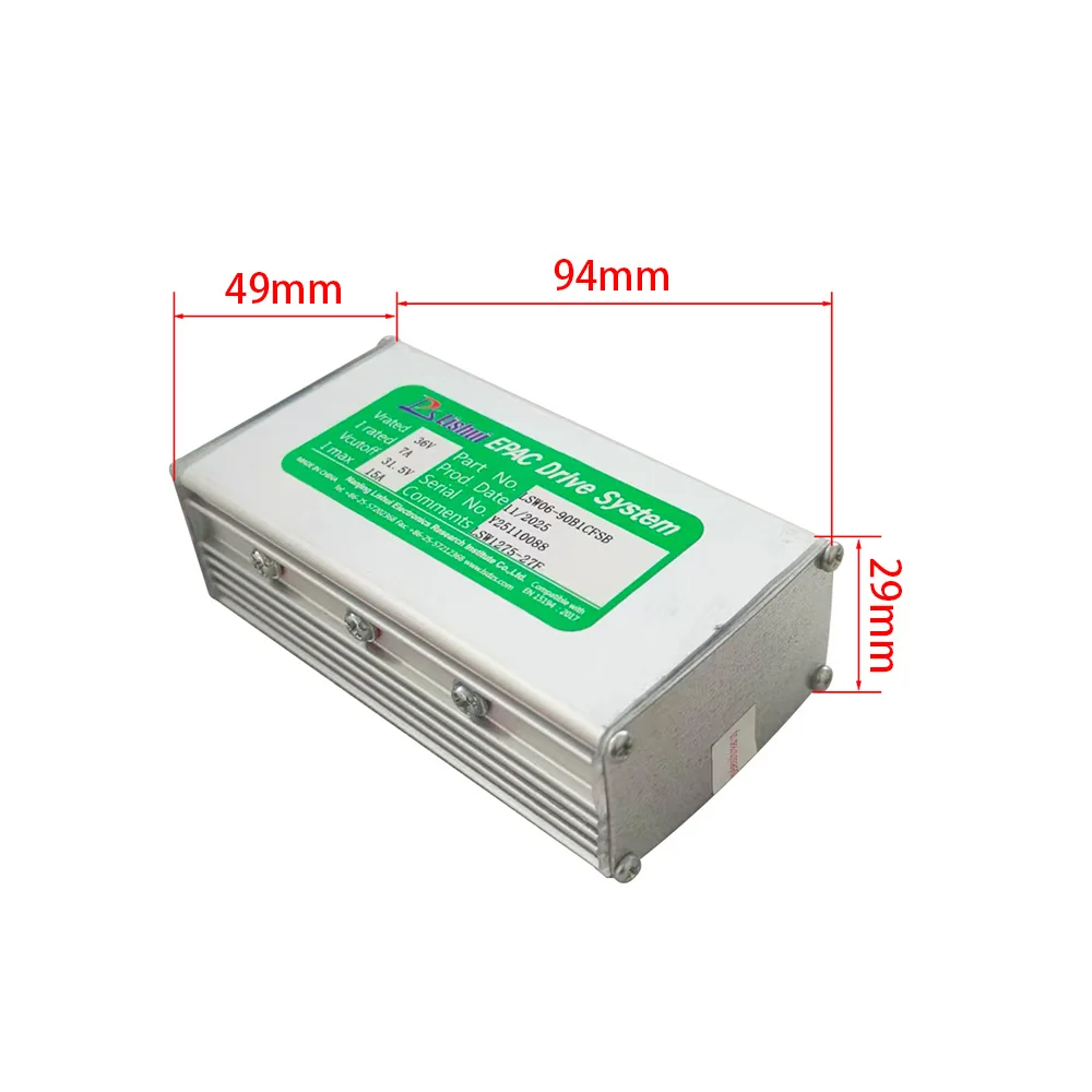 Nulkomma Ebike Brushless Motor Controller LSW1257-27F 36V 15A Suitable for Electric Bicycles Scooters Fat-Tire Bikes Speed Controller