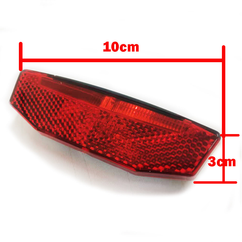 NULKOMMA Ebike Tail Light 6V-60V LED Warning Light Night Cycling Equipment Bicycle Conversion Accessories E-Bike Rear Light Waterproof Connector