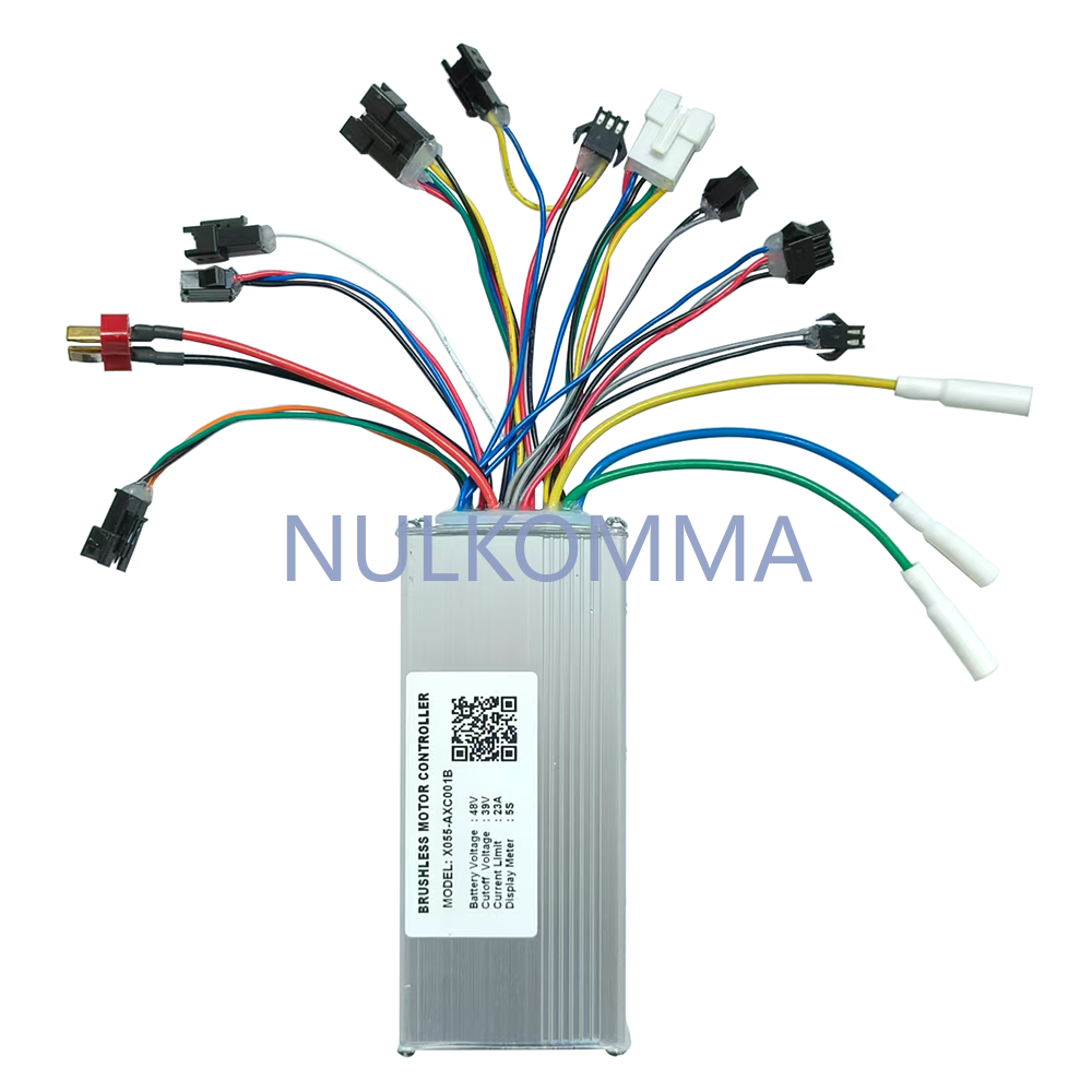 E-bike Brushless Motor Controller X055-AXC001B 48V 23A for 5S Protocol Display Electric Scooters MTB Fat Bikes Accessories