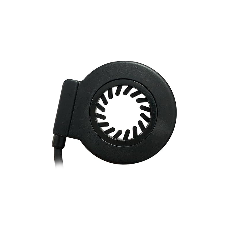 Electric Bikes Sensor Pedal Assist Sensor Speed Sensor for Hub Motor & Electric Bike PAS Dual Hall Sensor with 12 Magnets eBike Assistant Sensor with 3Pin Waterproof Plug