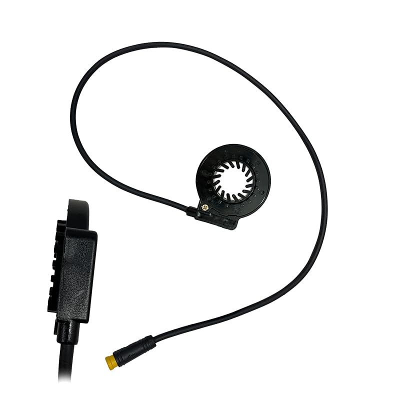 Electric Bikes Sensor Pedal Assist Sensor Speed Sensor for Hub Motor & Electric Bike PAS Dual Hall Sensor with 12 Magnets eBike Assistant Sensor with 3Pin Waterproof Plug