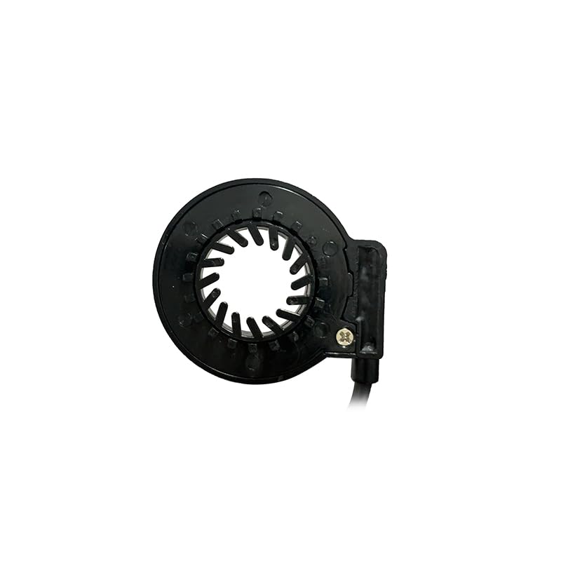 Electric Bikes Sensor Pedal Assist Sensor Speed Sensor for Hub Motor & Electric Bike PAS Dual Hall Sensor with 12 Magnets eBike Assistant Sensor with 3Pin Waterproof Plug