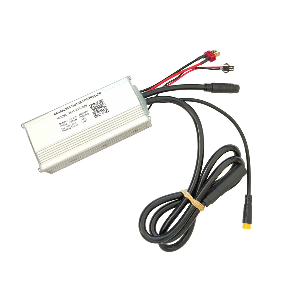 Nulkomma Ebike Brushless Motor Controller X813-ACXC002B 36/48V 18A for G51 Protocol Display Electric Scooters MTB Speed Controller