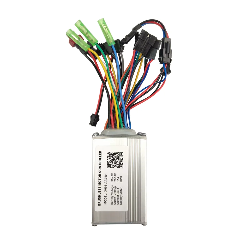 Nulkomma Electric Bike Brushless Motor Controller X008-AA010 36V/48V 15A Electric Scooter Accessories for KDS Meter