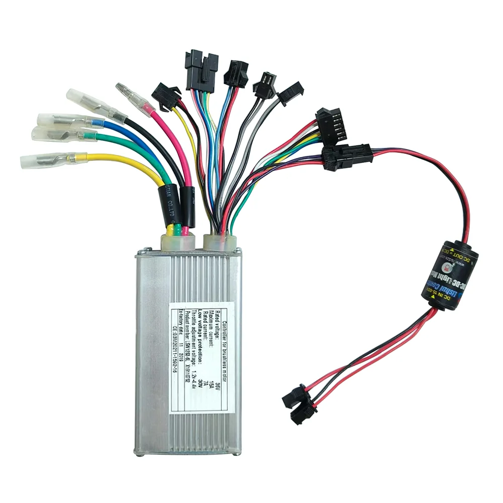 Nulkomma Electric Bicycle Brushless Motor Controller LSW1253-6L 36V 15A for Electric Scooters MTB Fat Bike Accessories Speed Controller