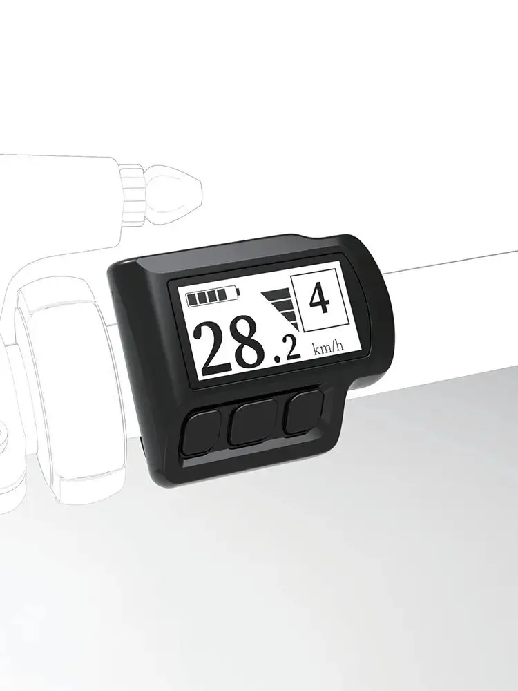 Nulkomma VINKA Electric Bike LCD Display Screen Meter KD58C 6pin Male Connector 36V/48V Speed Controller Panel For Engwe Ebike Parts