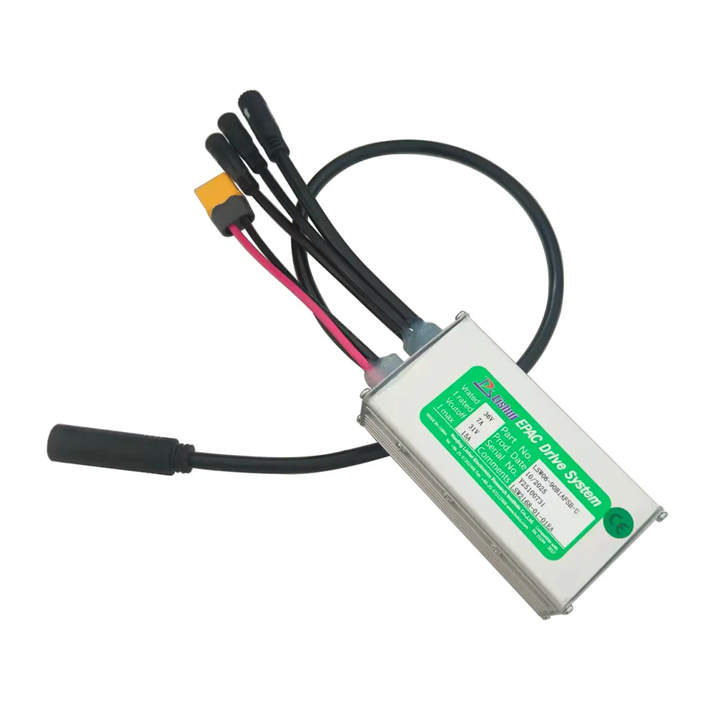 Nulkomma Brushless Motor Controller for Ebike LSW06-90B1AFSB-U 36V 15A Display Speed Controller for Electric Scooters and MTB