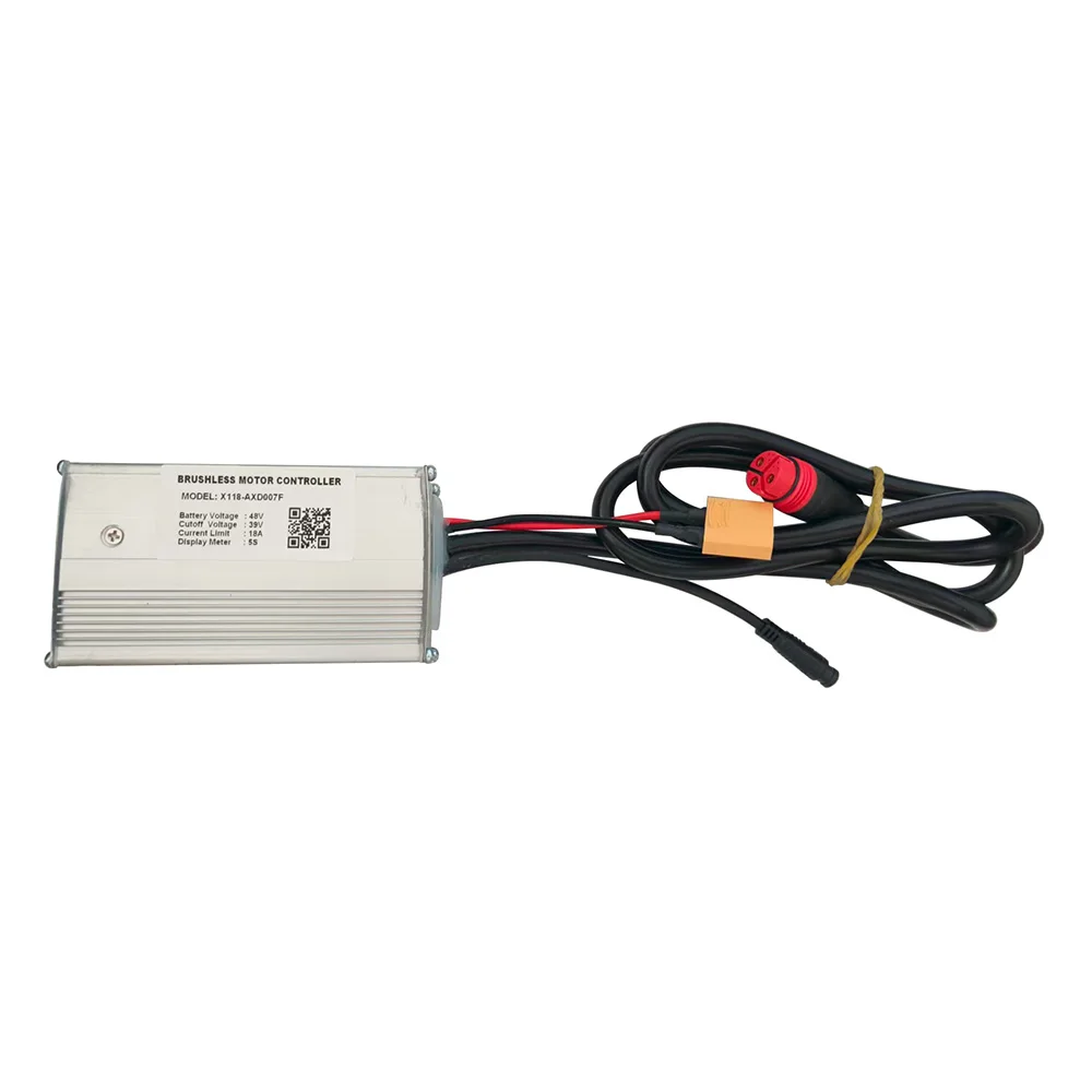 Nulkomma Ebike Brushless Motor Controller X118-AXD007F 48V 18A for 5S Protocol Display Electric Scooters MTB Fat Bikes Accessories