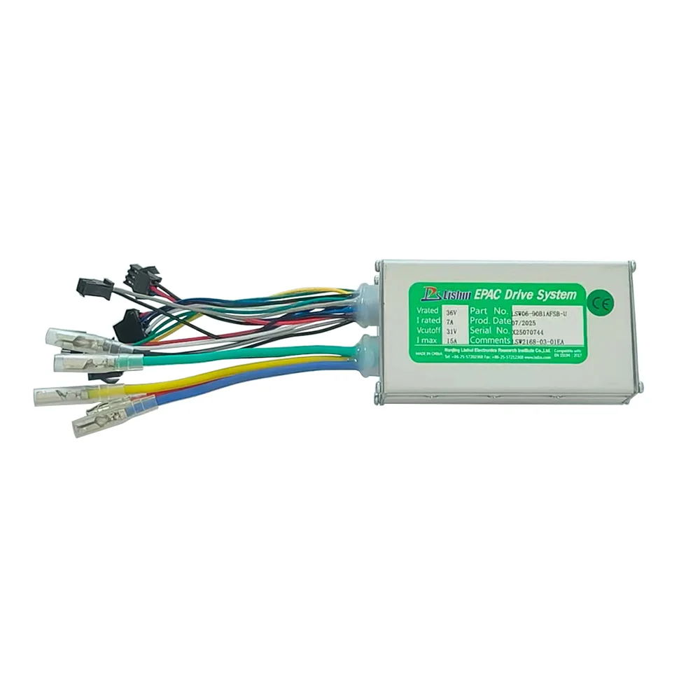 Nulkomma Ebike Brushless Motor Controller LSW06-90B1AFSB-U 36V 15A for Electric Scooters Fat Bike MTB Accessories Speed Controller
