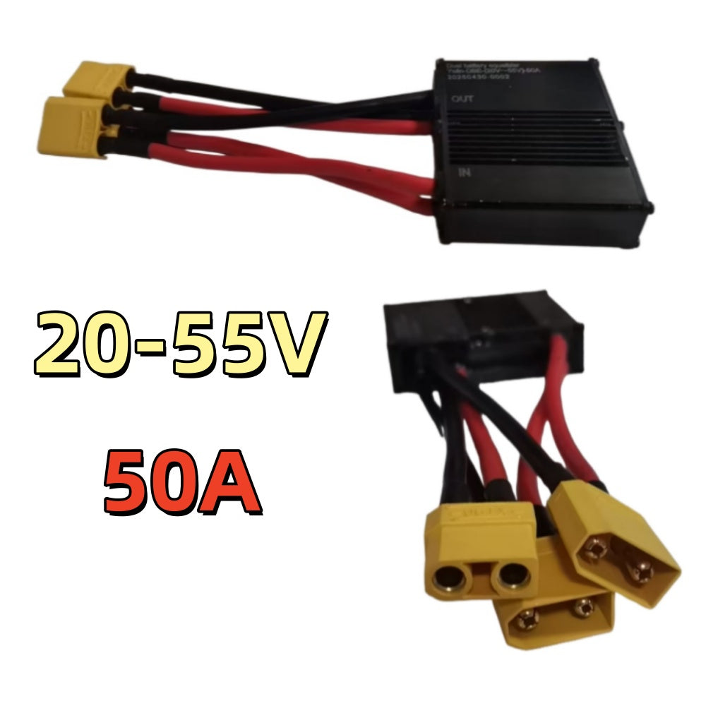 Nulkomma Dual Battery Discharge Converter 20V-55V DC Dual Battery Equalizer Switch Balancer Module Adapter for Electric Bike