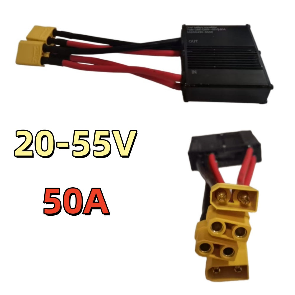 Nulkomma Dual Battery Discharge Converter 20V-55V DC Dual Battery Equalizer Switch Balancer Module Adapter for Electric Bike