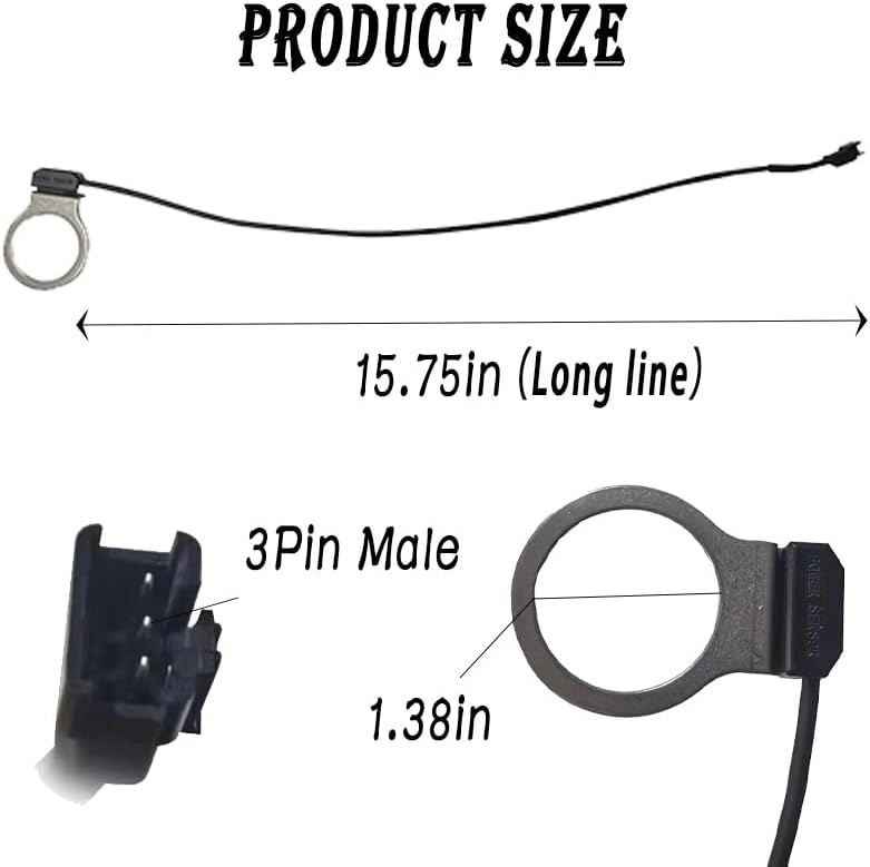 Ebike PAS Pedal Assistant Sensor 8 Magents Electric Bicycle Cycling Accessories E-Bike Assistant Speed Sensor Replacement Set for Electric Bicycle Bike Conversion Kit Parts