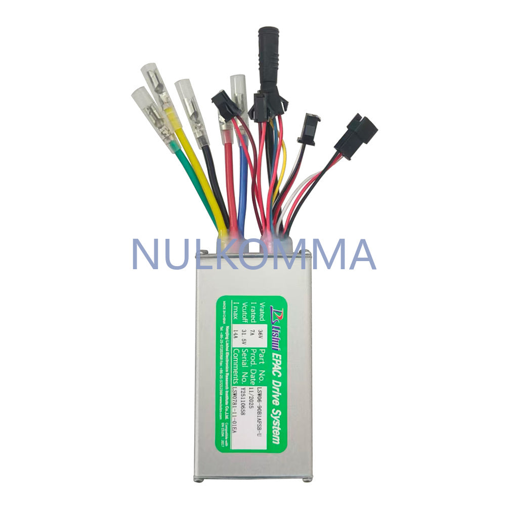NULKOMMA Ebike Brushless Motor Controller LSW0781-11-01EA 36V 14A Suitable for Electric Bicycles Scooters Fat-Tire Bikes Speed Controller
