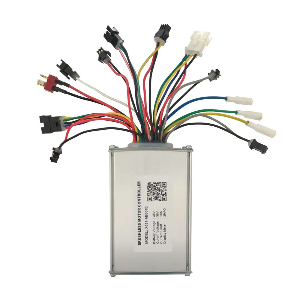 Nulkomma X031-AB001E 48V 18A Ebike Brushless Motor Controller for 2HAO Protocol Electric Scooters Speed Parts MTB Fat Bikes Accessories