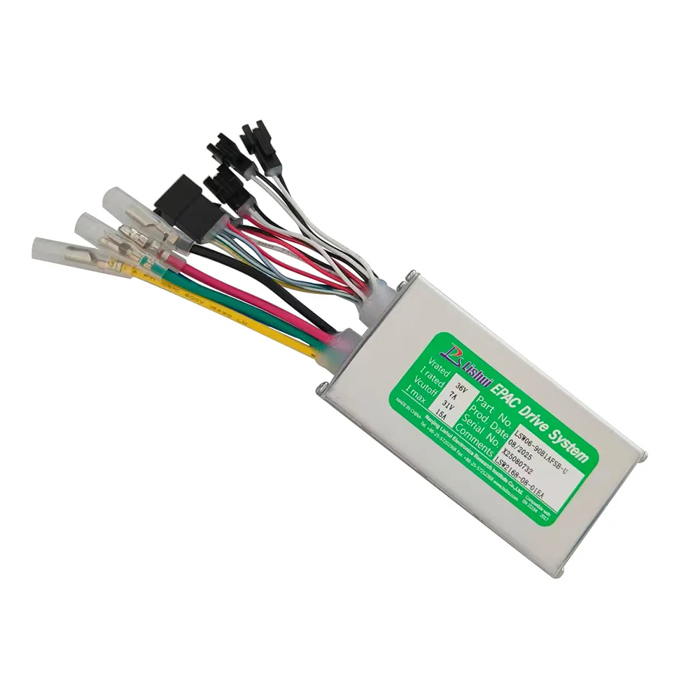 Nulkomma Electric Bicycle Brushless Motor Controller LSW06-90B1AFSB-U 36V 15A for Electric Scooters Fat Bike MTB Ebike Speed Controller