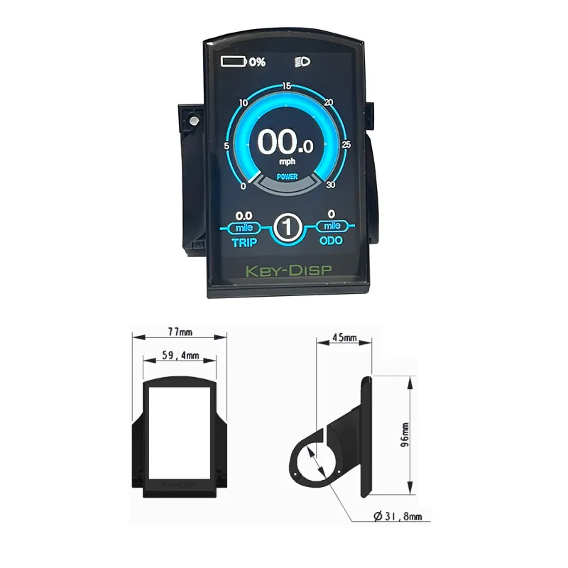 Nulkomma E-Bike Computer LCD Display Screen Meter Speed Controller KD986 48V for ECOBIKE Key Disp Electric Bicycle MTB Universal