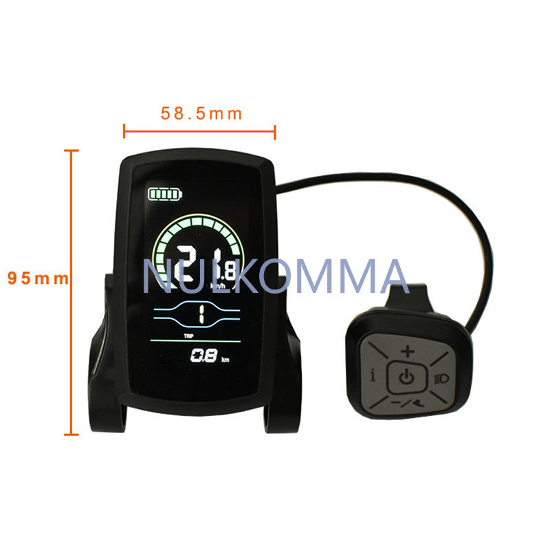NULKOMMA Yolin YL80C EBike LCD Display 48V Electric Bike Conversion Kit Electric Scooter Accessories Mountain Bike Speed Controller Parts