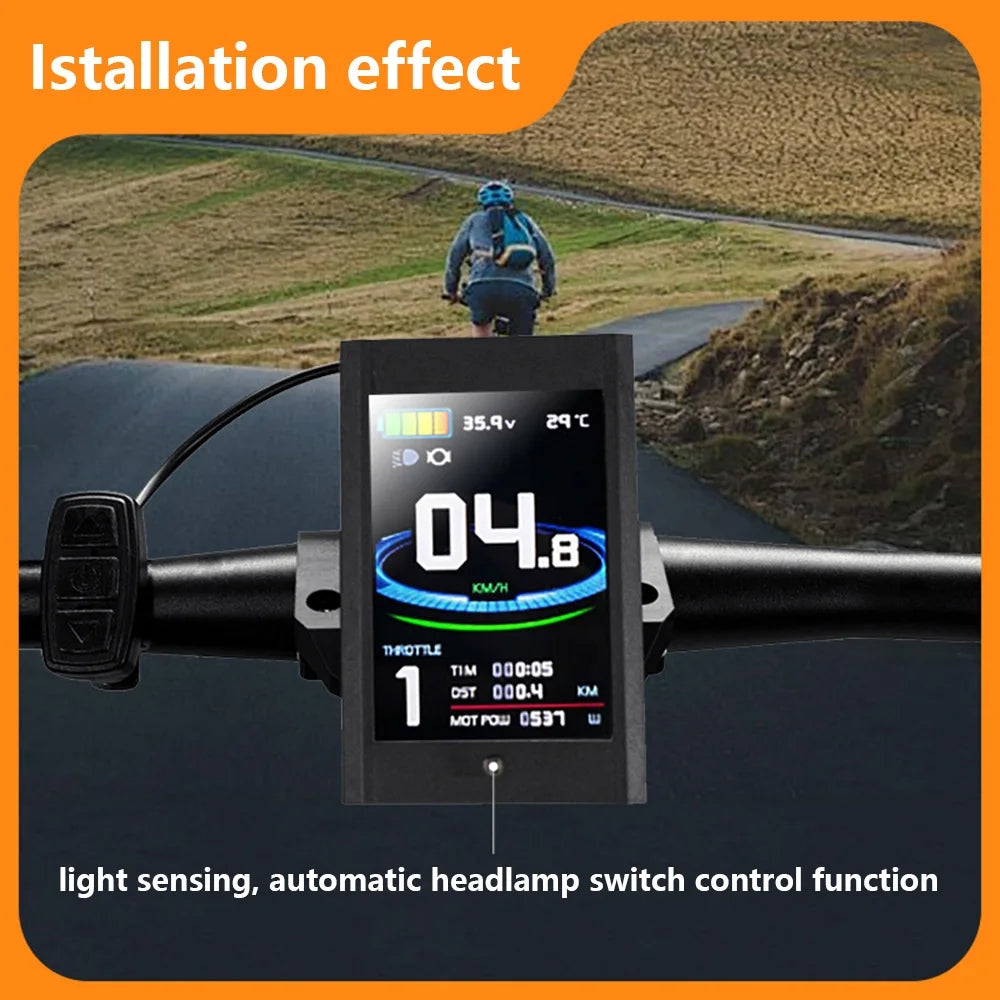 Ebike Dispaly Screen Meter KT-LCD-12 Speed Controller for Protocol 2HAO Controller Bicycle Accessories Computers