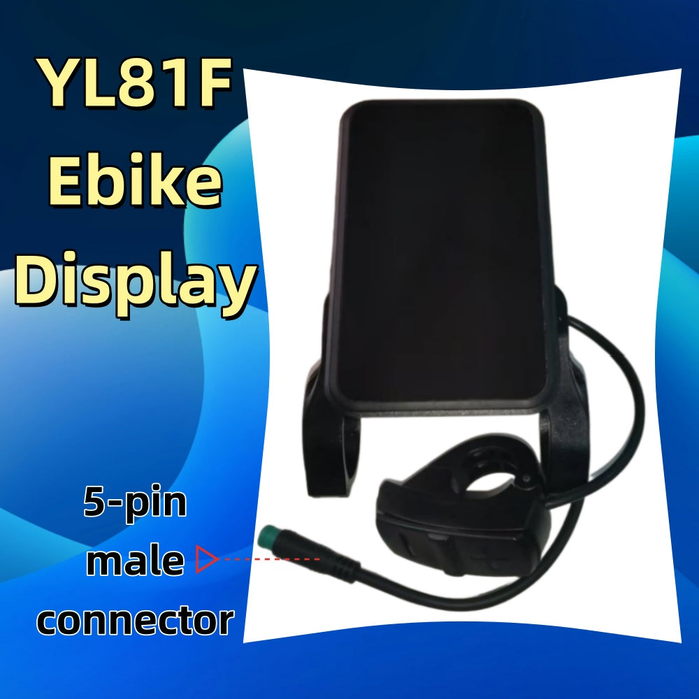 Nulkomma YL81F Ebike LCD Display Meter with 5-pin Male Connector