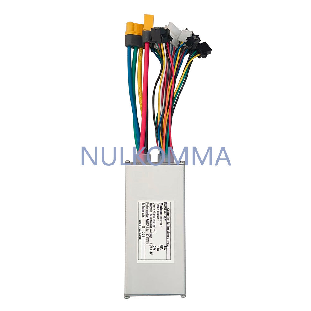 NULKOMMA Ebike Brushless Motor Controller LSW1729-1-1M 48V 20A Suitable for Electric Bicycles Scooters Fat-Tire Bikes Speed Controller