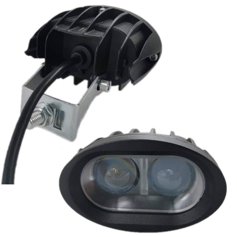 Electric Bike LED Light Super Bright Angel Eye Light Spotlight Waterproof 12V-60V Ultra Bright Safety LED Light for Ebike Scooter Mounting on Front Fork
