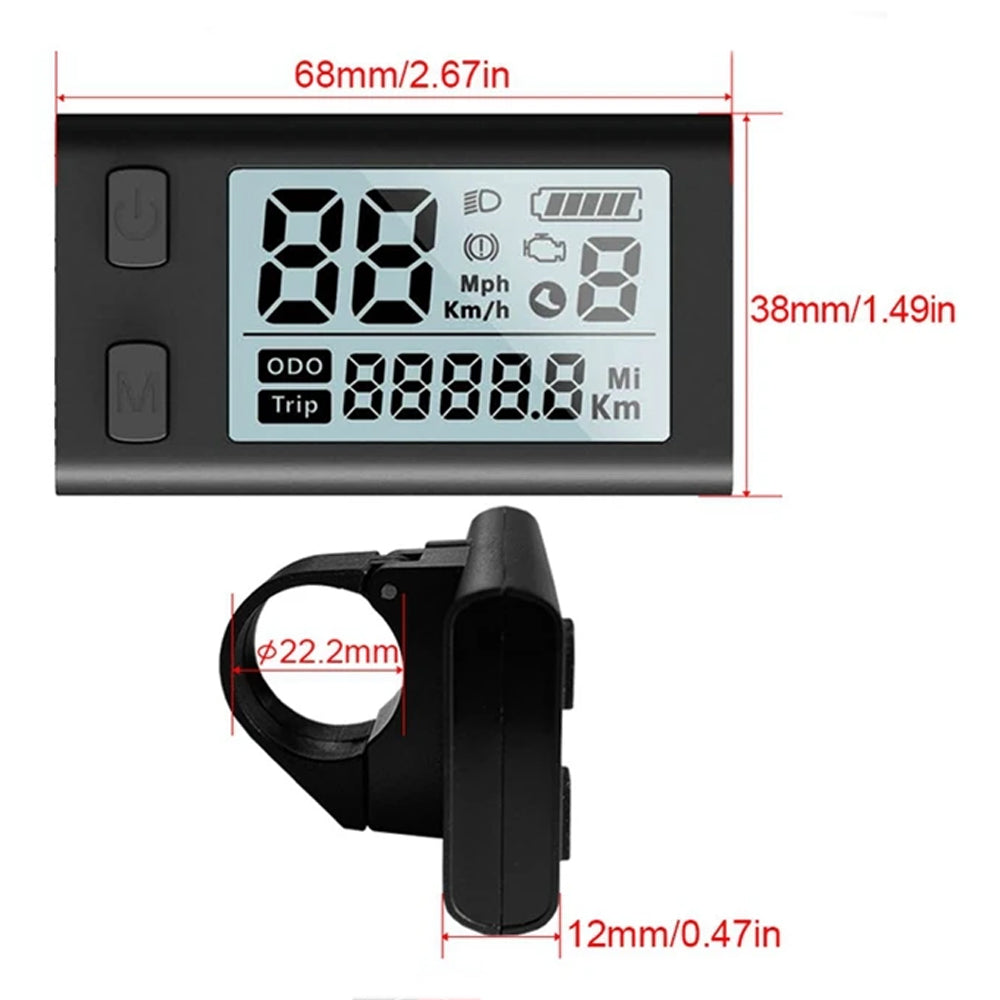 APT 510S Ebike LCD Display