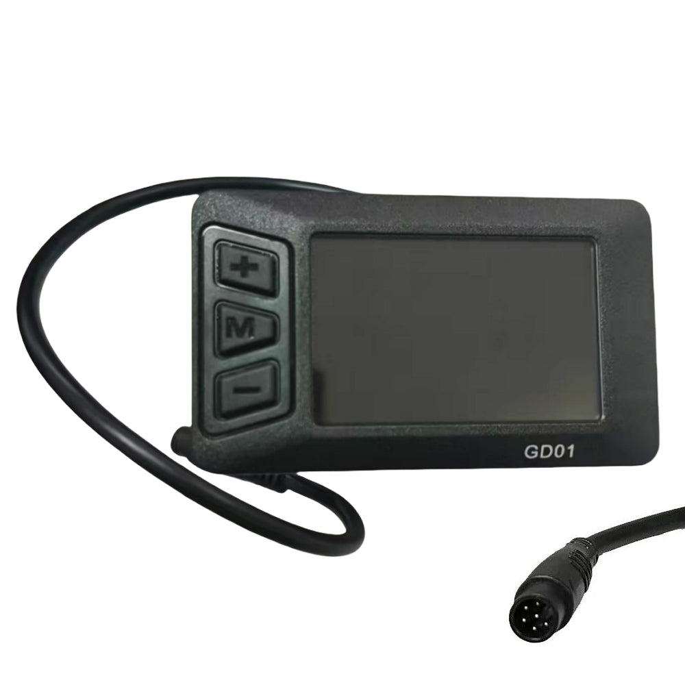 Nulkomma GD01 Electric Bike LCD Display Meter 48V Ebike Speed Control Panel 6-pin Male Connector