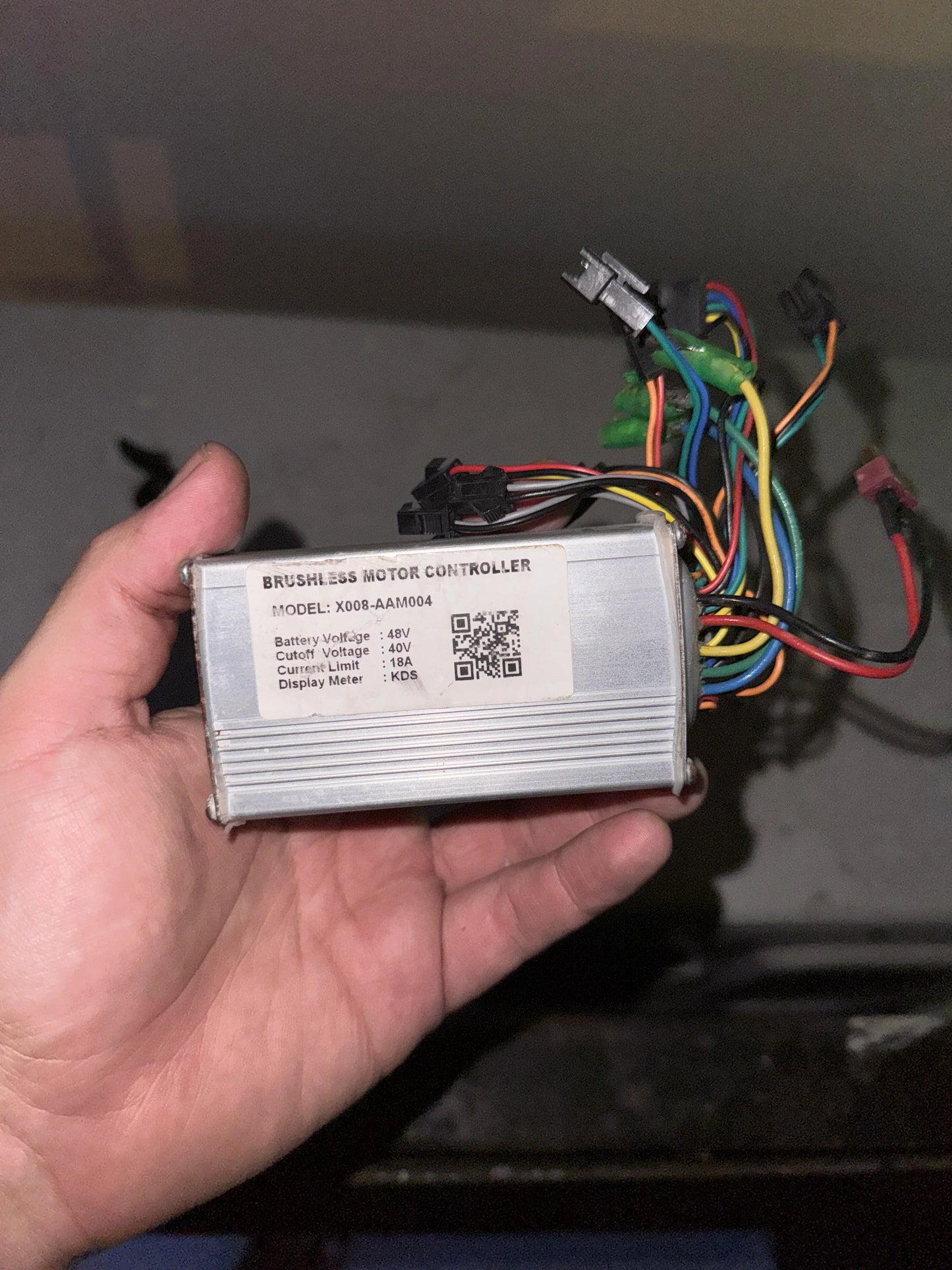 Nulkomma X008-AAM004 Brushless Motor Controller 48V 18A Ebike Controller