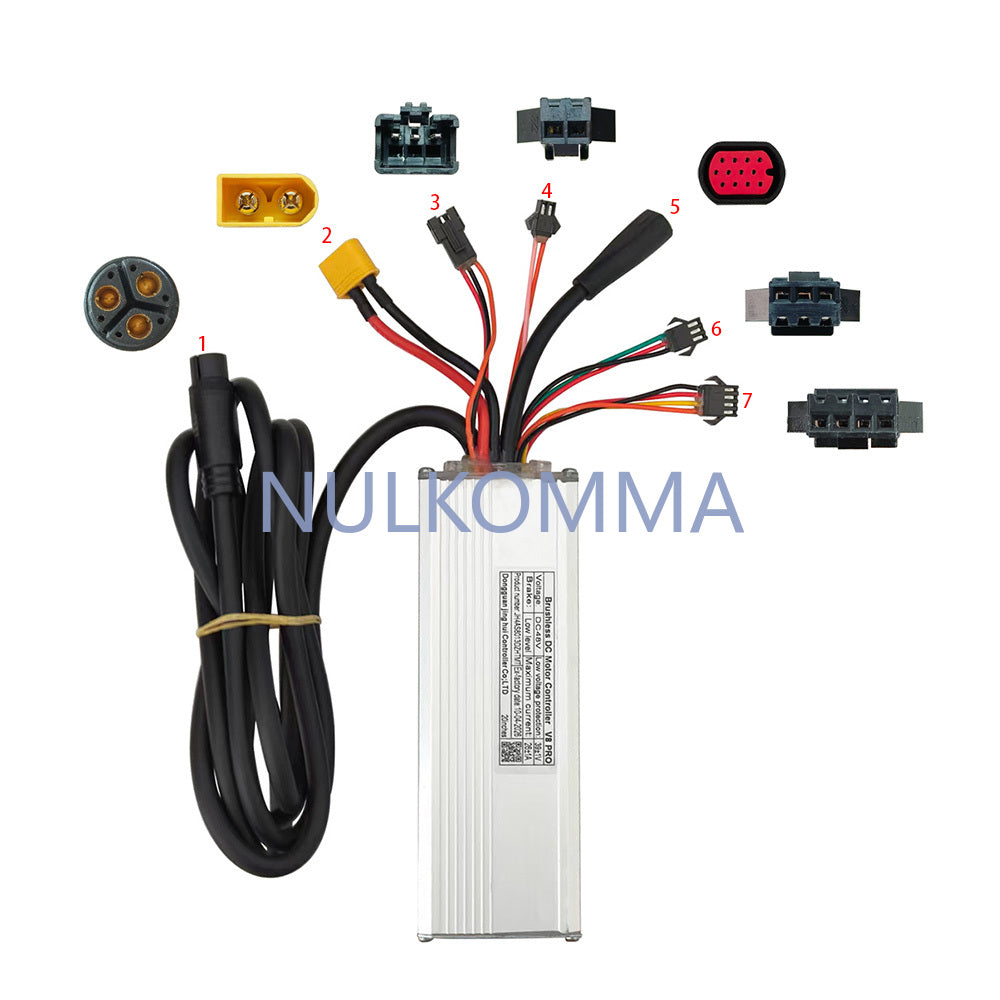 JH4AS8013DZHTMT Brushless Motor Controller 48V Lithium-Ion Sine Wave E-Bike Speed Controller Suitable for Electric Bicycles