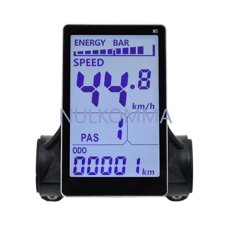 NULKOMMA M5 6PIN LCD Display for EBIKE Speed Controller Meter 36/48V Electric Bike Accessories Bicycle Screen MTB Instrumentation