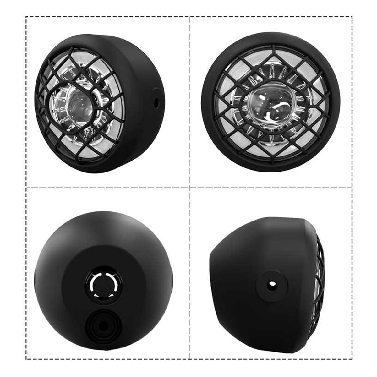 Headlight Durable Bright Front Light for Electric Bicycle 3 Pin Male Connector