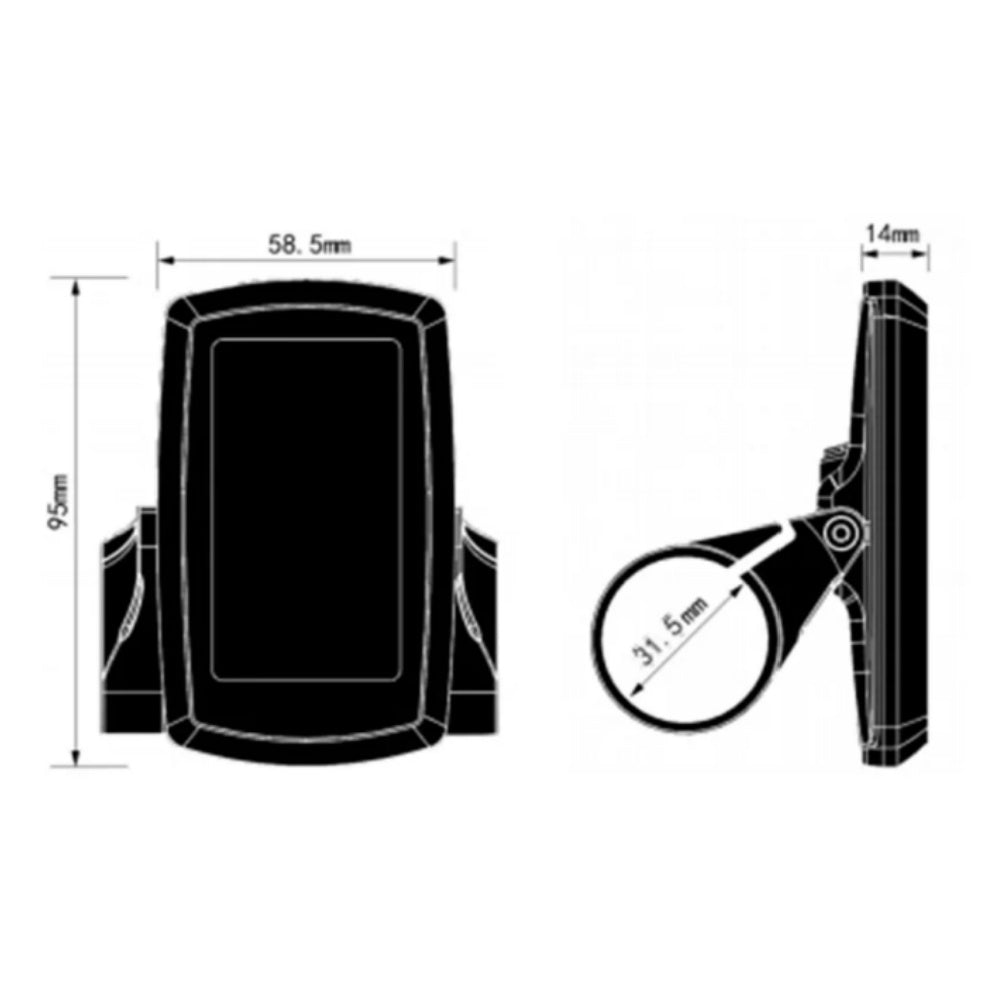 Engwe 80C Ebike LCD Display Meter with 5-pin Male Connector Waterproof