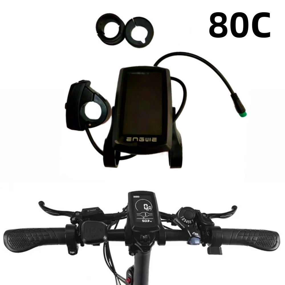 Engwe 80C Ebike LCD Display Meter with 5-pin Male Connector Waterproof