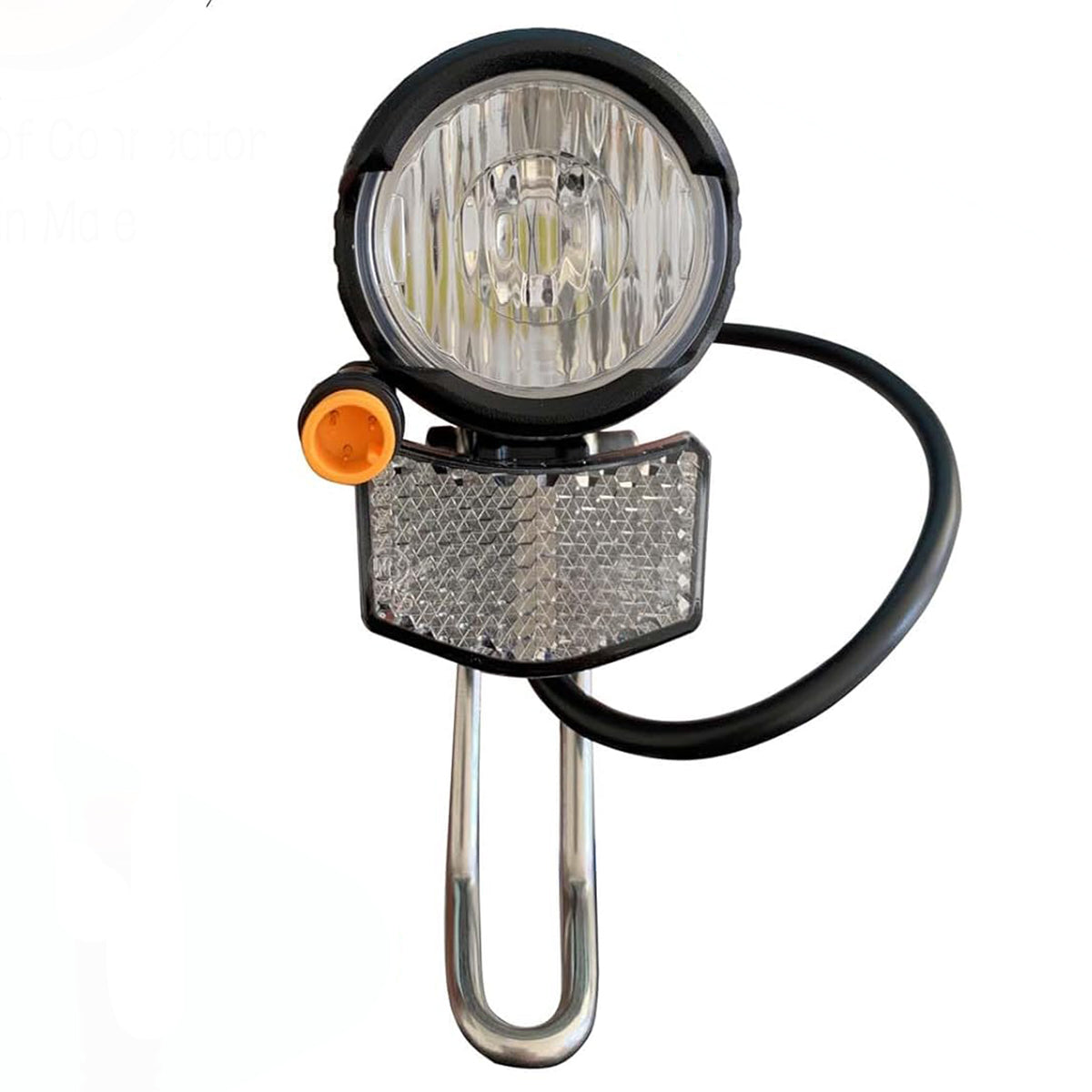 Headlight Front Light for Ebike Reflector Horn 3 Pin Male Connector