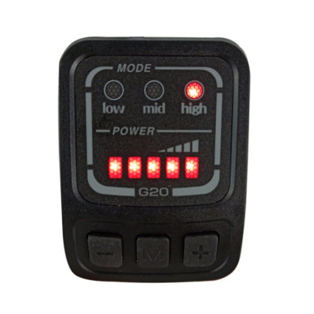 Nulkomma G20 Ebike LED Display Electric Bike Computer with Waterproof 5-pin Male Connector Ebike LED Control Panel 2Hao Protocol
