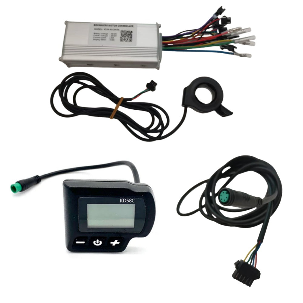 Controller&LCD for JI-MOVE Ebike Throttle Speedlimited Customized Updated Parts for Ebike JI-MOVELC MC Ctroller With Throttle Funct JIMOVE Electric Bicycle 500W 20A 36V/48V Access Converter Bike Scooter