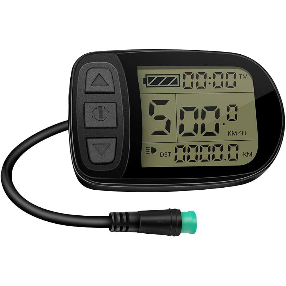 NULKOMMA Electric Bike KT-LCD5 Display Meter 24V/36V/48V Ebike Speed Control Panel Waterproof Connector